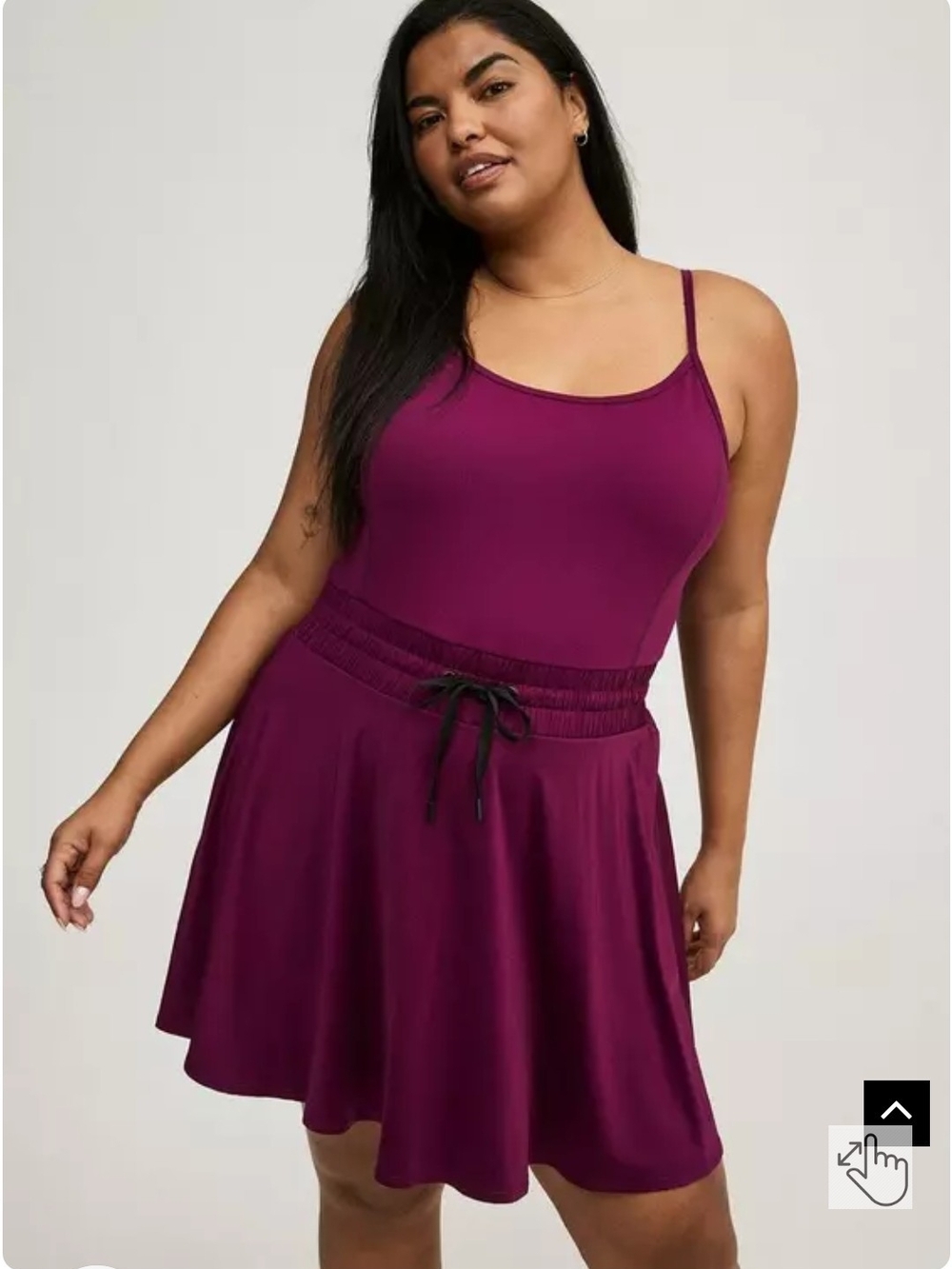 Performance Core Mini 2Fer Active Dress With Bike Shorts By TORRID - Picture 2 of 6